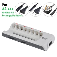 aa aaa ni mh ni cd battery charger 4 slots8 slots quick charger with charging display for aa aaa aaaa rechargeable batteries