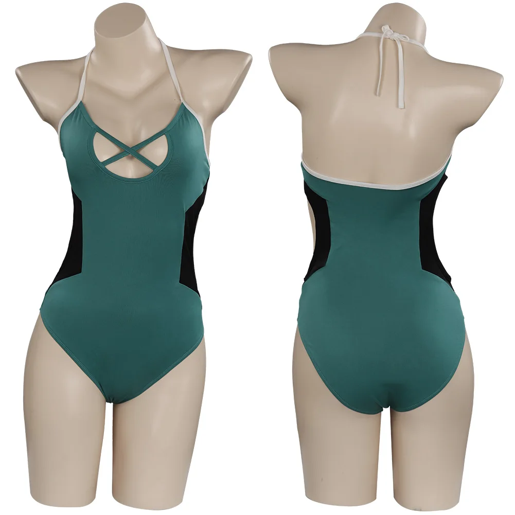 

My Hero Academia Midoriya Izuku Cosplay Sexy One Piece Swimsuit Swimwear Outfits Halloween Carnival Suit