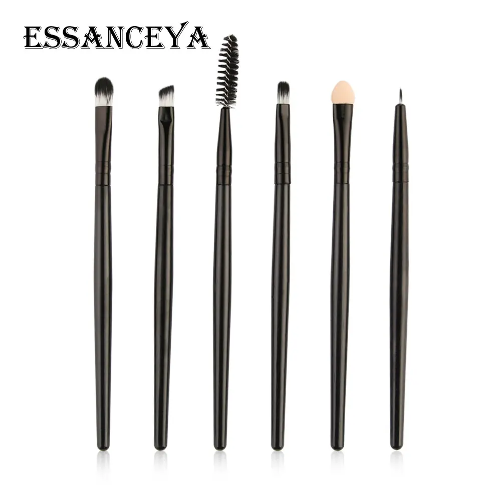 6pcs ESSANCEYA Pro 6-18Pcs Cosmetic Makeup Brushes Foundation Eye shadow Eyeliner Fan Make-Up Multipurpose Eye Brushes Cosmetic Tool - Handle Color: 6pcs