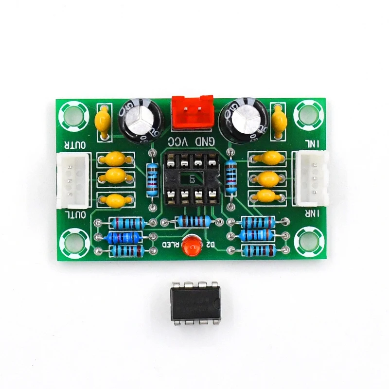 2 шт. мини усилитель Op Amp модуль двухканальный NE5532 преусилитель Tone Board 12 30V & DC8