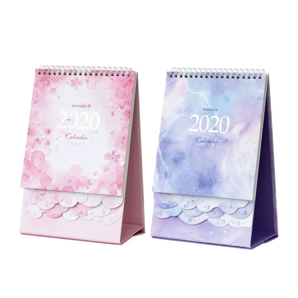 Романтический 2020 серии снов Настольный календарь розовый Сакура ежегодное