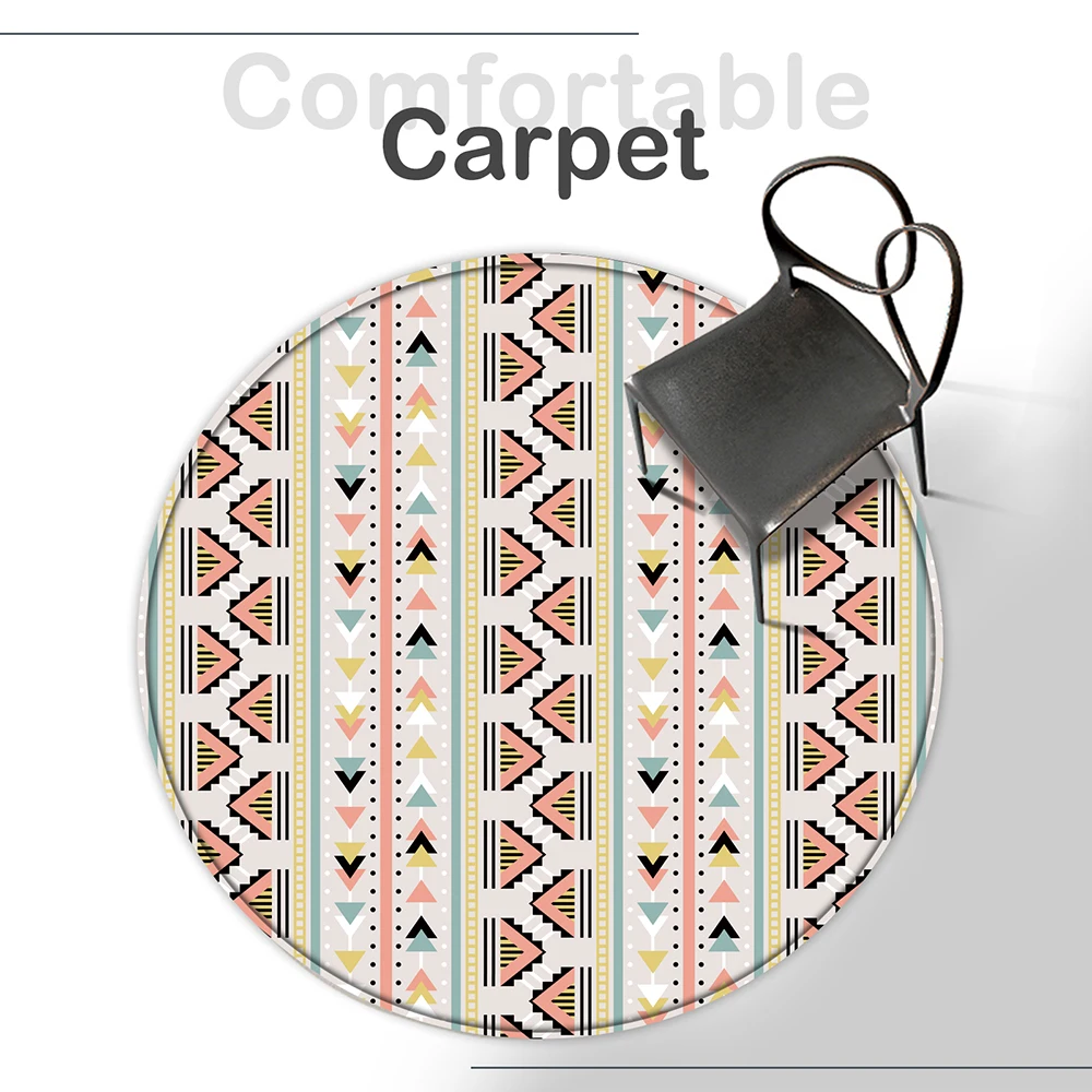 

Living Room Bedroom Bed Blanket Bath Mat Bohemian Rug Blue Pink Morocco National Flannel Wind Geometric Mosaic Carpet