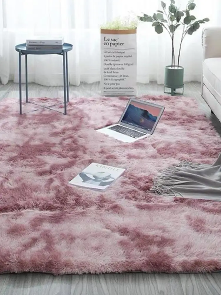 Толстый ковер для гостиной плюшевый дет пушистый напольный ковры окна