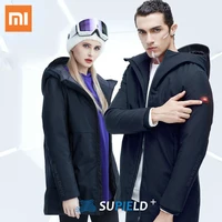 xiaomi supield smart heating down jacket hoodied parka thermal winter warm jacket usb infrared electric heating goose down coat