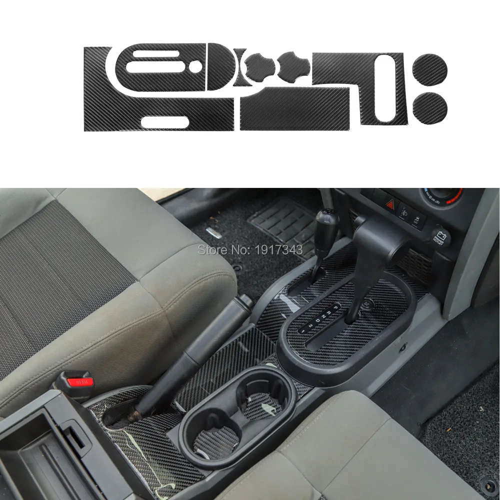 

ABS Car Gear Shift Panel Cover Guard Protect Decor for Jeep Wrangler JK 2007-2010 Car Styling Accessories
