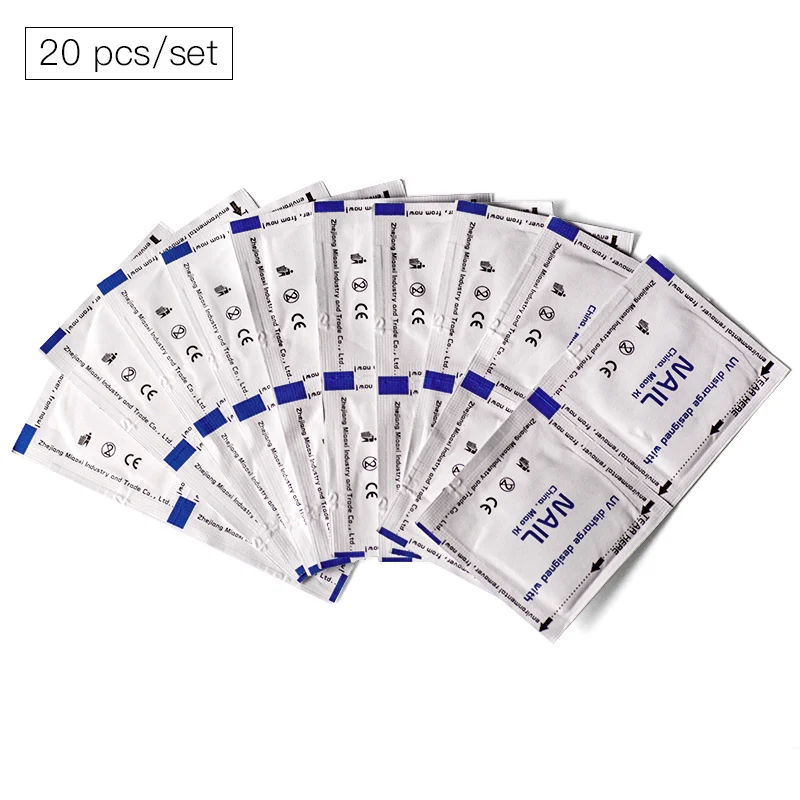 Салфетки для удаления ногтей обезжириватель Гель лак маникюра очищающее