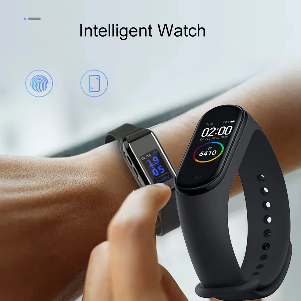 Умный Браслет Xiaomi Mi Band 4 водонепроницаемый умный до 50 м с цветным экраном