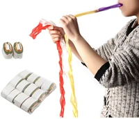12 pcsset magic tricks multi color white mouth coils paper streamers from mouth magic prop magician gimmick illusions