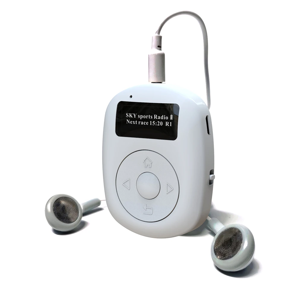 

Mini DAB/DAB+ Radio Receiver Sports Music Player FM 1 inch OLED Screen Portable Radio Bluetooth-compatible Earphone Handsfree