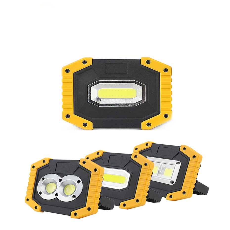

Portable Led Light Rechargeable 18650 Battery Led Portable Spotlight 5V 20W Flood Light for Hunting Camping Outdoor Lighting