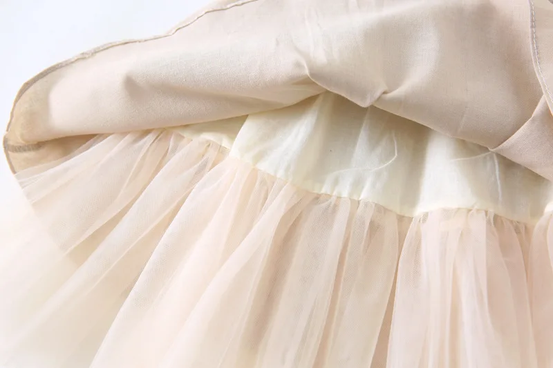 Хлопковая сетчатая Лоскутная юбка для девочек 2020 свободная повседневная детская