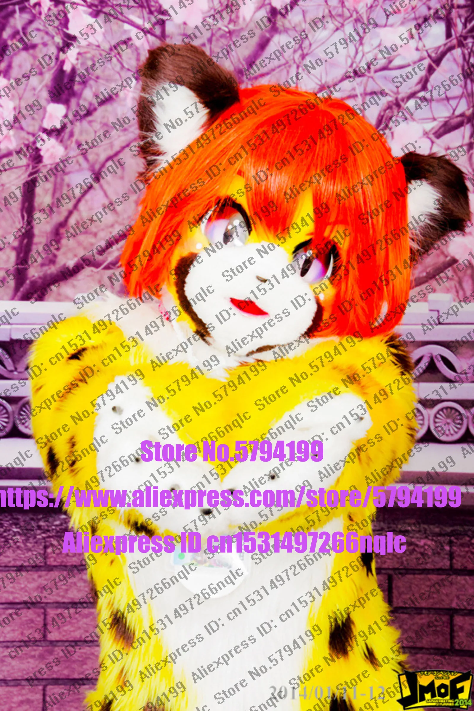 Индивидуальное реальное фото dx0059 полный комплект кошек Хаски собака костюм лиса