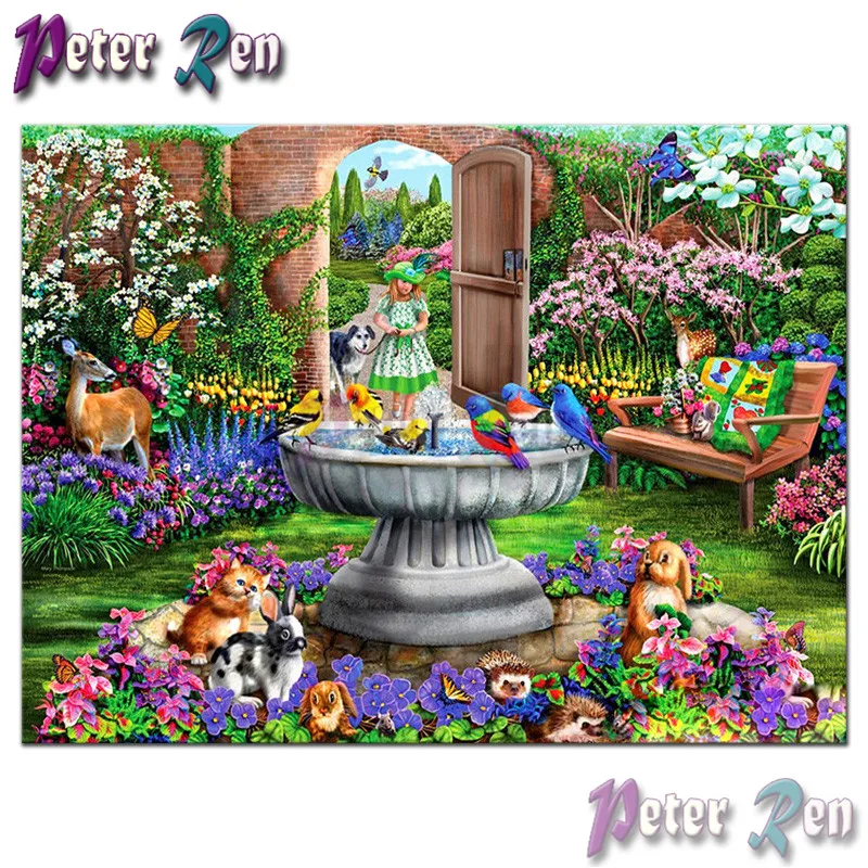 

5d Girl landscape animal Diamond Painting Cross Stitch full Square\Round Embroidery Rhinestone picture Modern home decoration