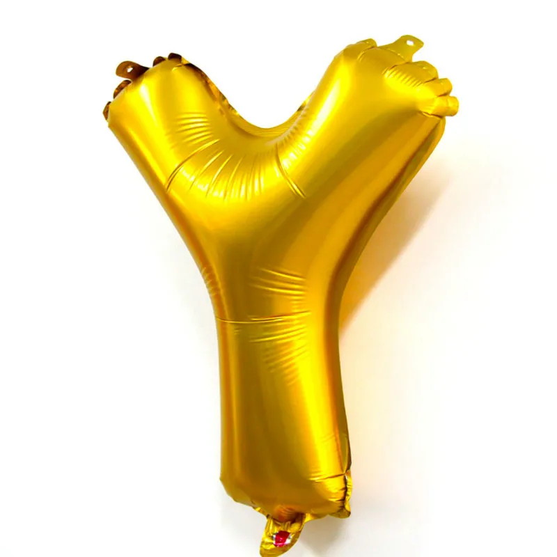 Счастливый День рождения шарики Свадебные украшения 16 дюймов Алфавит Фольга