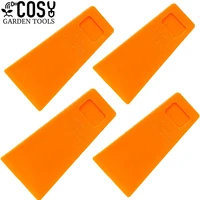 4pcs 5inch tree felling wedges felled chock for logging falling cutting cleaving chainsaw wedge woodcutting tool kit