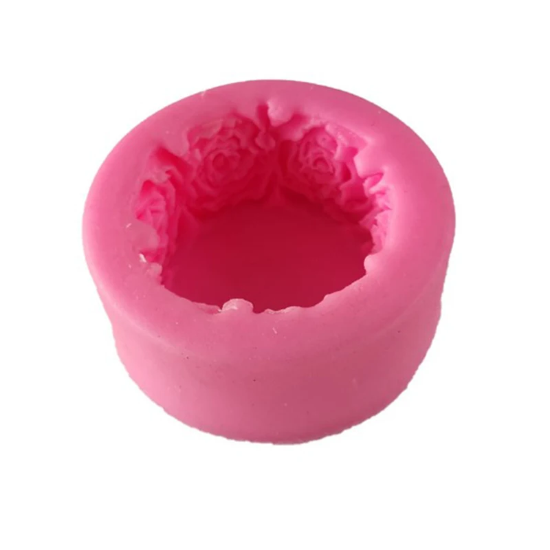 

Hot New 3D Round Rose Flowers Shape Silicone Soap Mold DIY Handmade Soap Molds Soap Making Fondant Cake Candle Molds Craft Decor