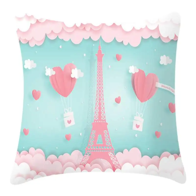 Романтический Чехол-наволочка для подушки розовый минималистский чехол дивана