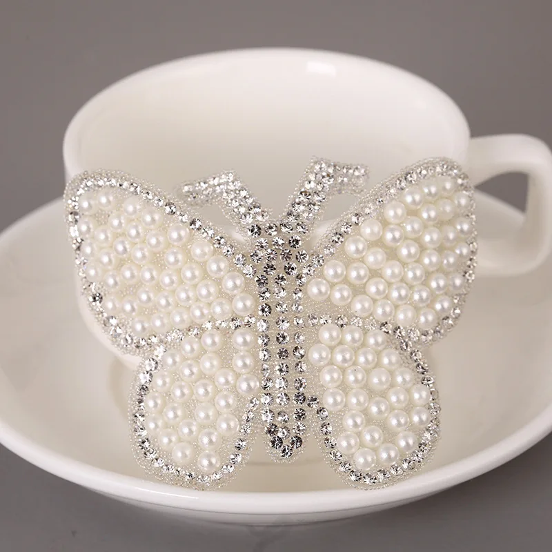 1 шт. алмазная живопись сверкающие нашивки бабочки для одежды Стразы со стразами