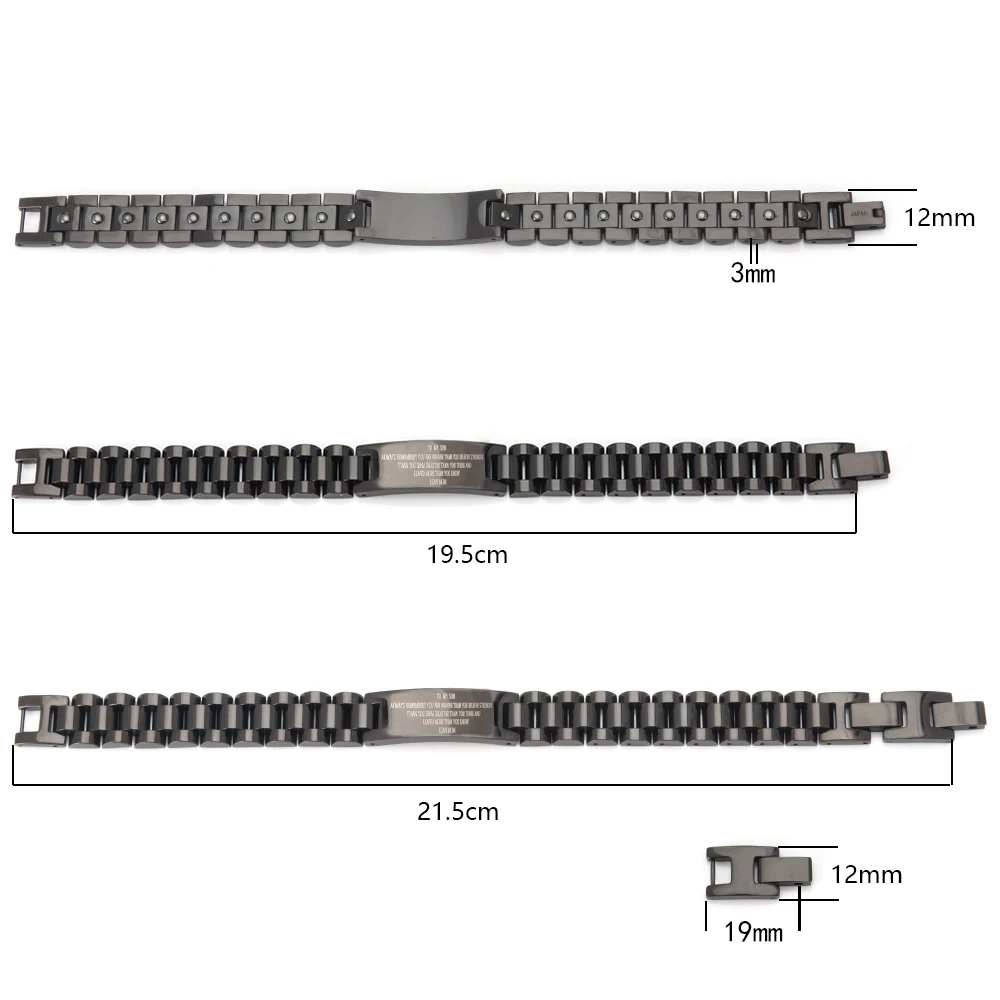 Wollet ювелирные изделия подарок для семьи сын мама папа дочка гематит ID браслет из