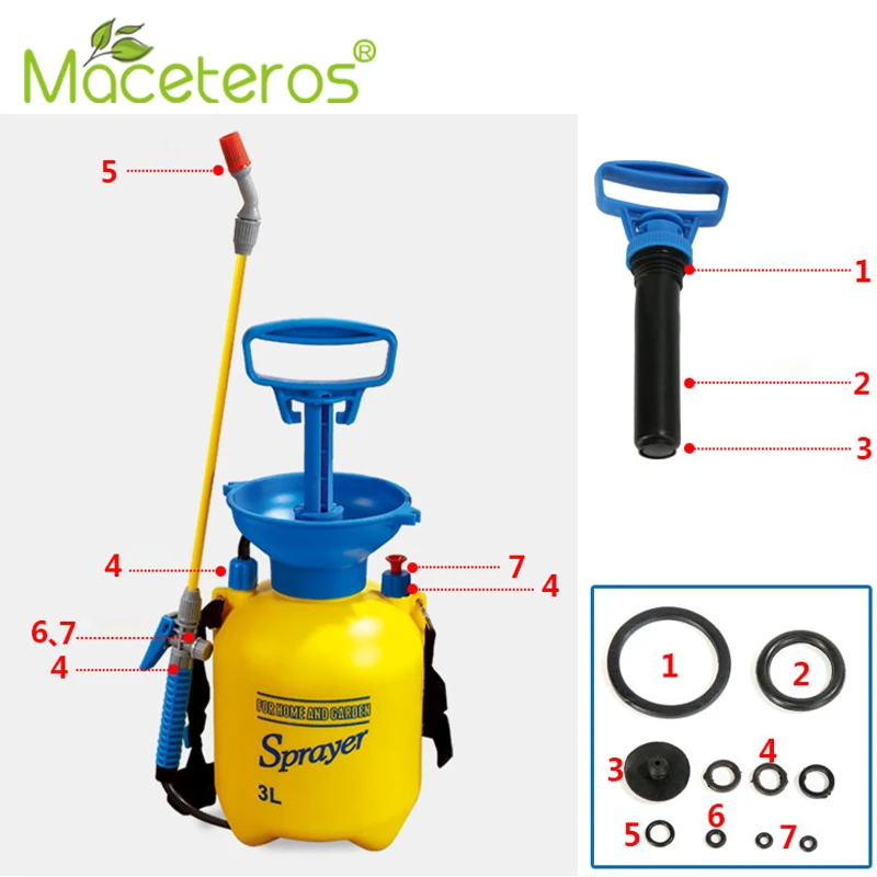 MACETEROS 3L желтый наплечный Тип опрыскиватель небольшого размера с распылителем