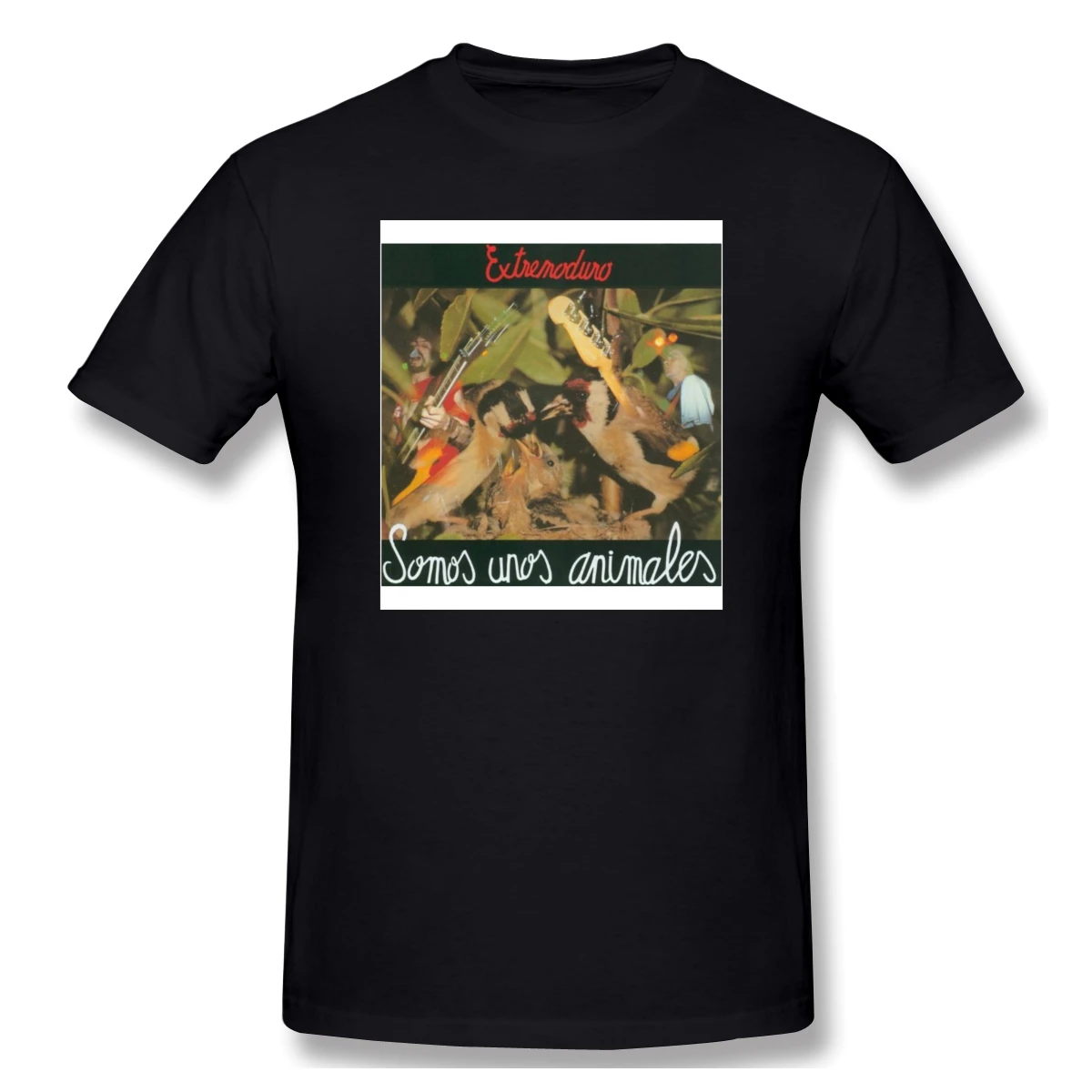 

Смешная экстримодуро-cd животные-винило Мужская Базовая футболка с коротким рукавом гитарные влюбленные футболки американский размер