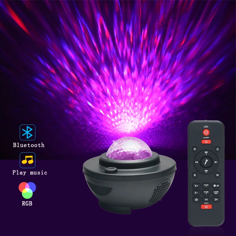

Colorful Galaxy Starry Sky Projector Light USB Blueteeth Voice Control Music Player LED Night Light Romantic Projection Lamp