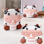 Чехол для наушников Airpods Pro 3D с милым мультяшным молоком, бутылочкой, коровьим икром, чехол для Apple Airpods 1, 2, 3, пузырьковый чай, крупный рогатой, беспроводной чехол для наушников