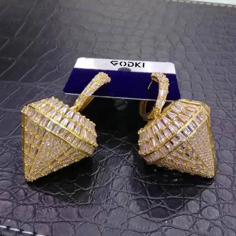 GODKI 2019 горячие модные эффектные Свадебные украшения серьги трендовые