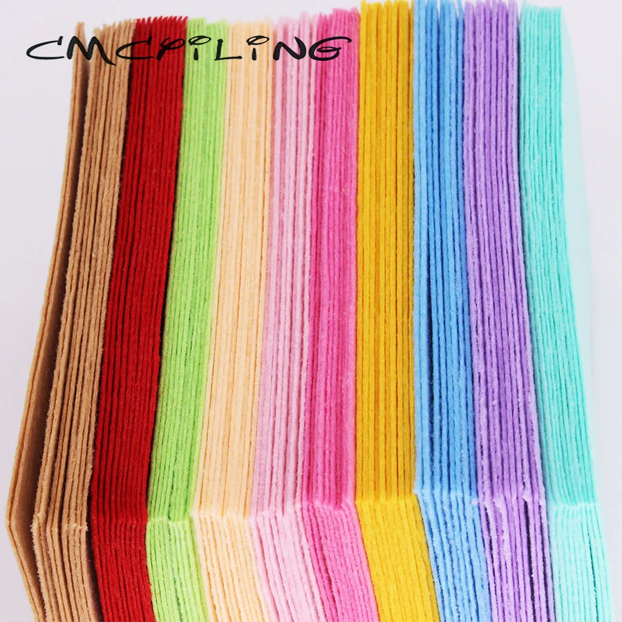 CMCYILING 40 шт./партия 10*15 см фетровая ткань 1 мм Толщина полиэфирная ткань для DIY альбом для вырезок для рукоделия войлочные листы