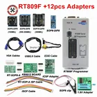 Оригинальный последовательный программатор RT809F ISP с 12 шт. адаптеров, ЖК-дисплей, usb, инструменты для ремонта, 24-25-93 serise IC, тестовый зажим