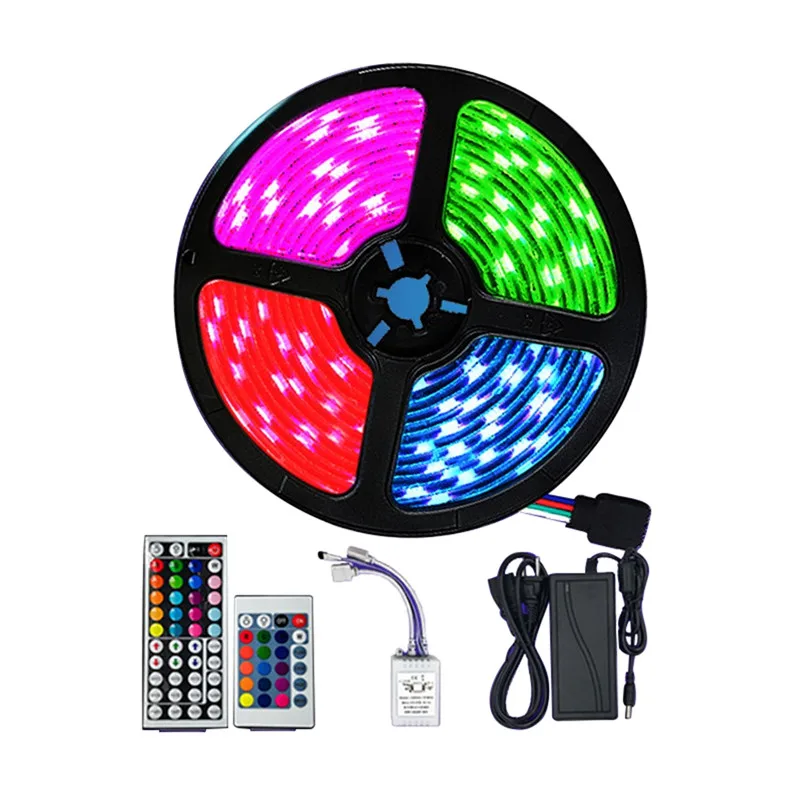 СВЕТОДИОДНАЯ лента SMD 150 RGB 5 м 5050 ламп + пульт дистанционного управления на 44