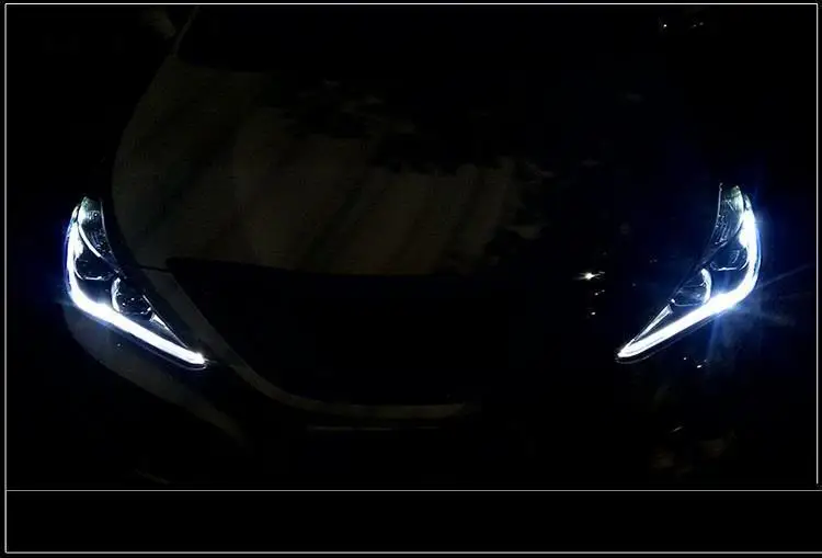 Автозапчасти для автомобилей, автомобильные лампы Drl, светодиодные дневные ходовые фары, задние Автомобильные фары в сборе для hyundai Sonata