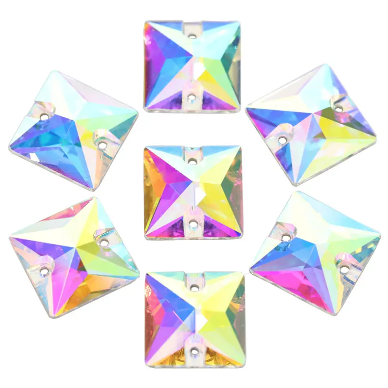 Высококачественные стразы с блестками плоским основанием шитье бриллиантами