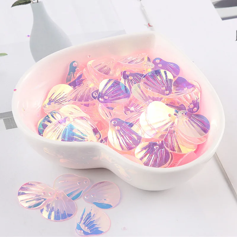 

10g13mm transparent fantasy color shell fish scale sequin jewelry canthus stick DIY wedding dress craft women's wear accessories