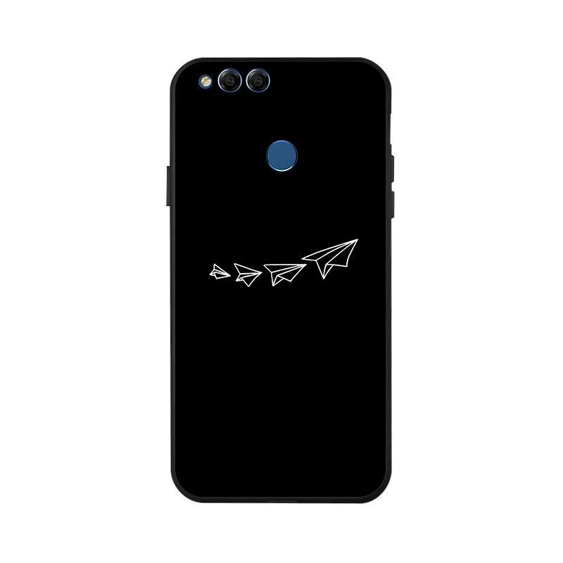Мягкий Силиконовый ТПУ чехол с рисунком для телефона Huawei Honor 10 6A 7X 8A 8X Max 9 lite 9i v9 play