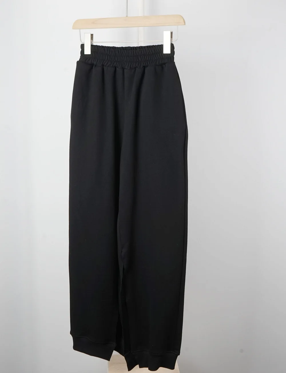 

Women Split casual Wide Leg Pants Elastic Waist Loose Straight Fahion Sport Trousers 2020 New