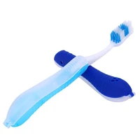 1 pcs quality plastic foldable travel camping toothbrush outdoor portable hiking tooth brush for hygiene oral cleaning tools