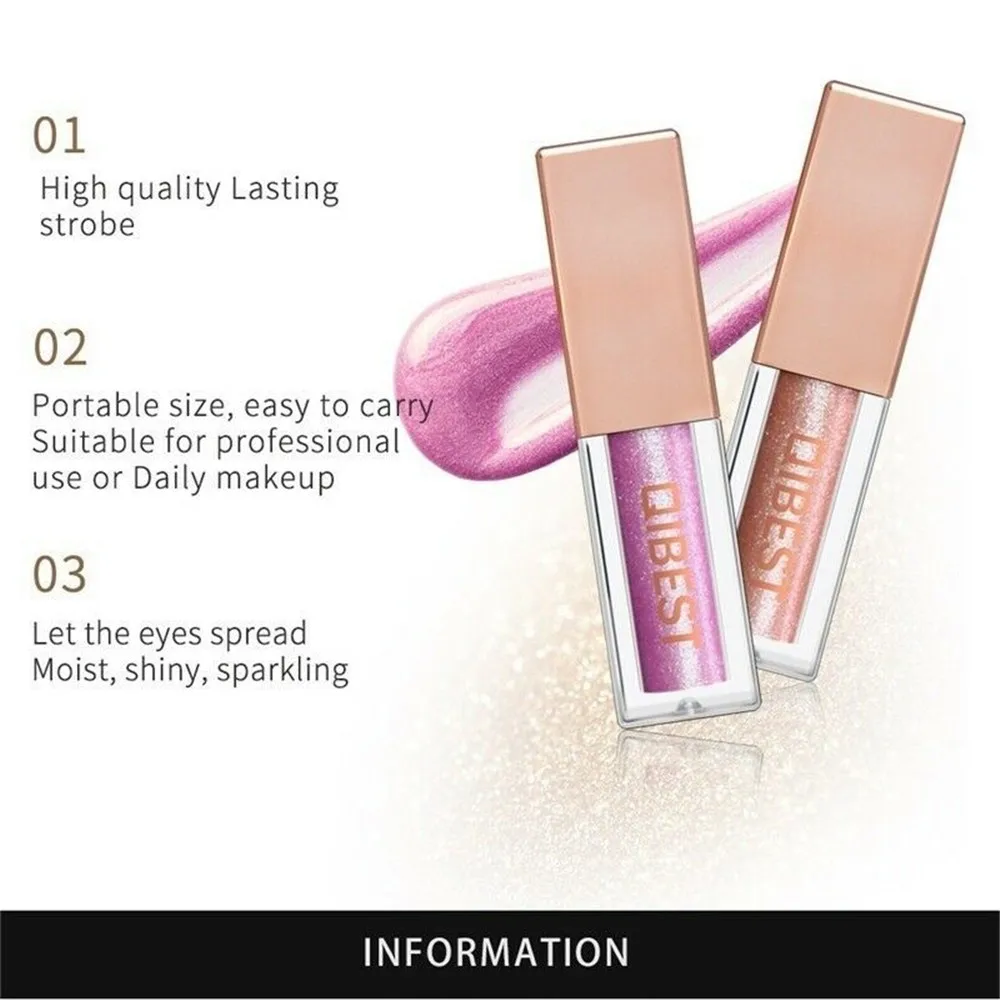 

15 Colors Easy To Makeup Professional Eye Shimmer Eyeshadow Waterproof Lasting Shimmer Metallic Glitter Liquid Eyeshadow QiBest