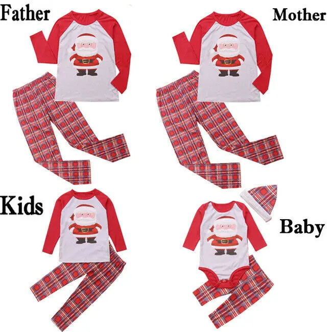 Комплект из 2 предметов одинаковые рождественские комплекты для семьи с