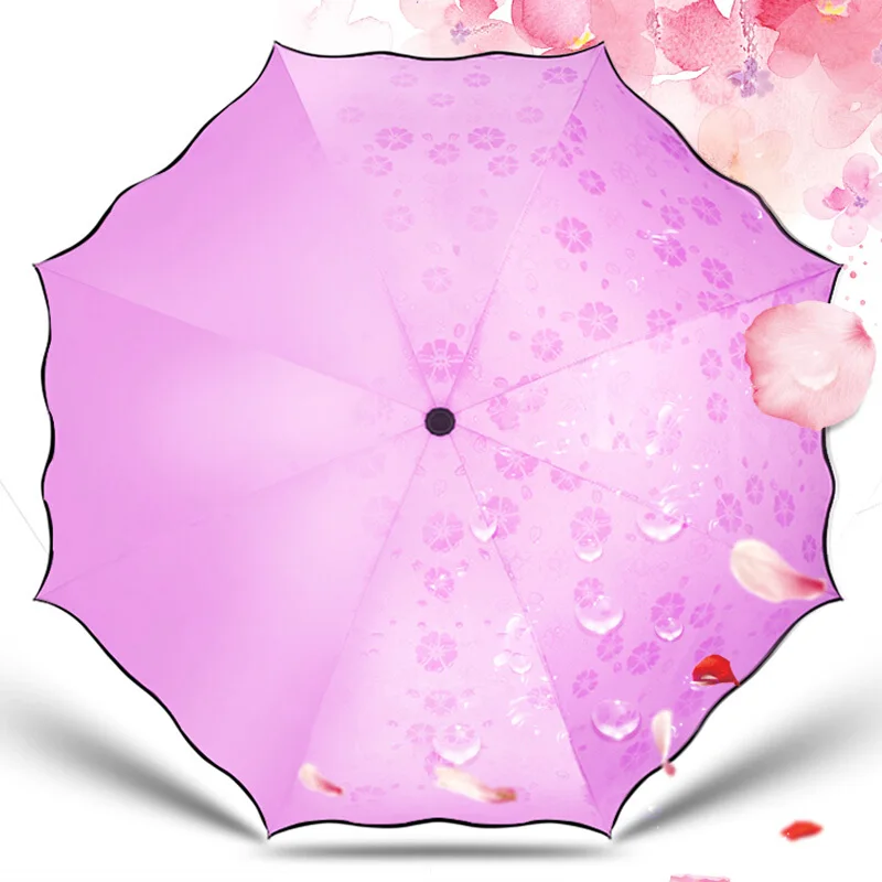 Umbrella small black umbrella sun sunny discoloration in case of water sunscreen plastic | Дом и сад
