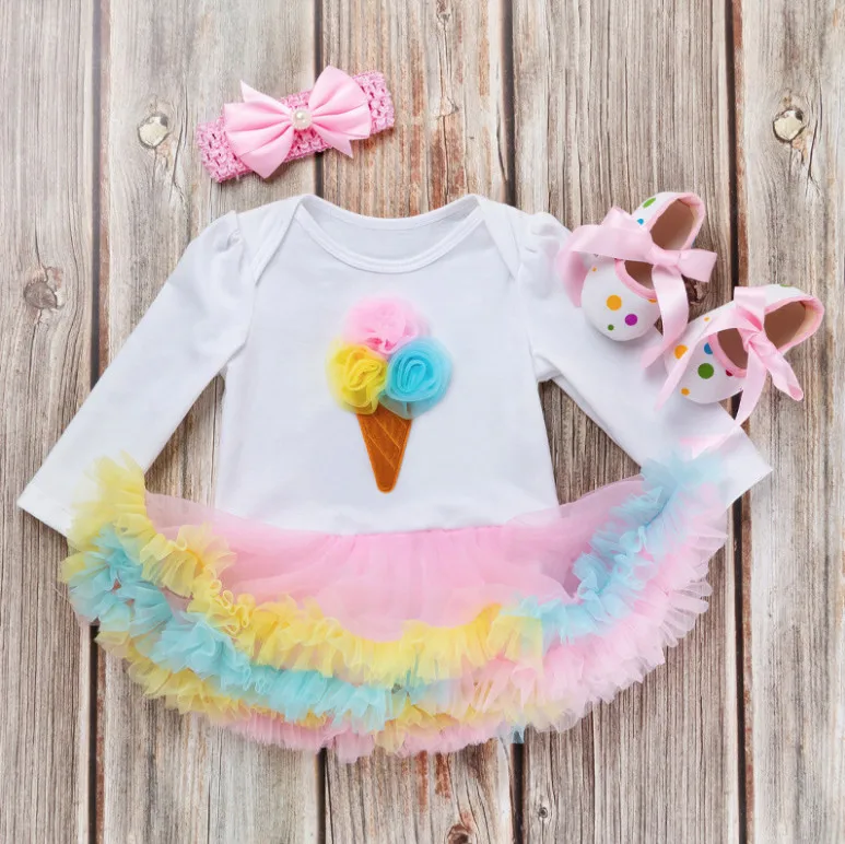 Новый комплект одежды для маленьких девочек модный детский комбинезон