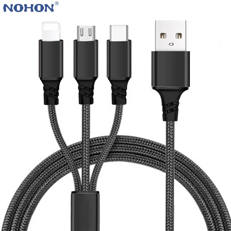 Micro USB Type C iOS зарядный кабель для iPhone 11 Pro X XS Max 6 S 7 8 Plus Samsung Huawei Xiaomi mi 9 10 Redmi Note USBC