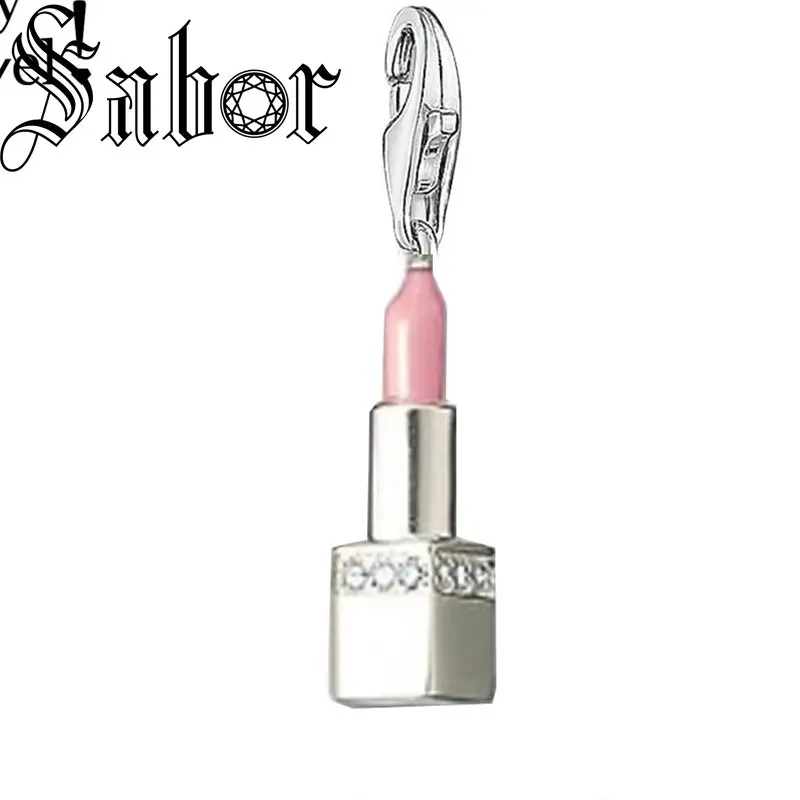 Очаровательная подвеска розовая помада брендовая новинка ювелирные изделия для