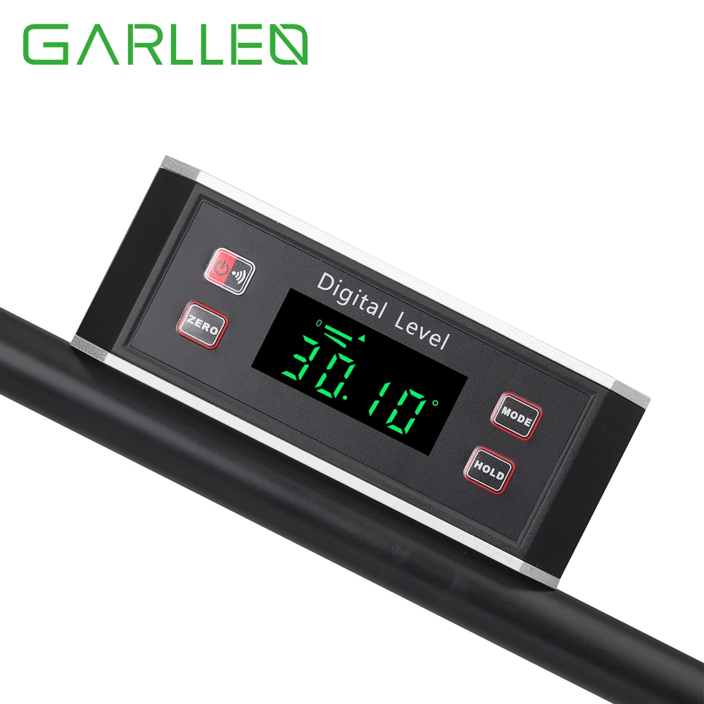 

GARLLEN Digital Level Box Waterproof IP65 Protractor Angle Finder Angle Gauge Inclinometer With V-Groove Magnetic Base For Wood