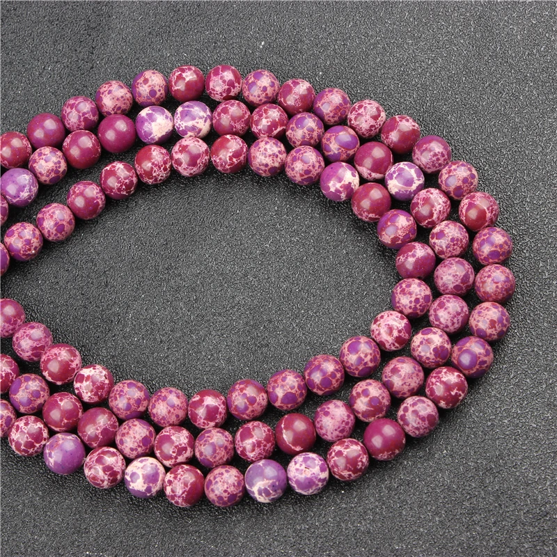 

Wholesale Purple EmperorNaturalRoundBeadsLooseBeads4/6/8/10/12MMSuitableForJewelryMakingDIYBraceletNecklace