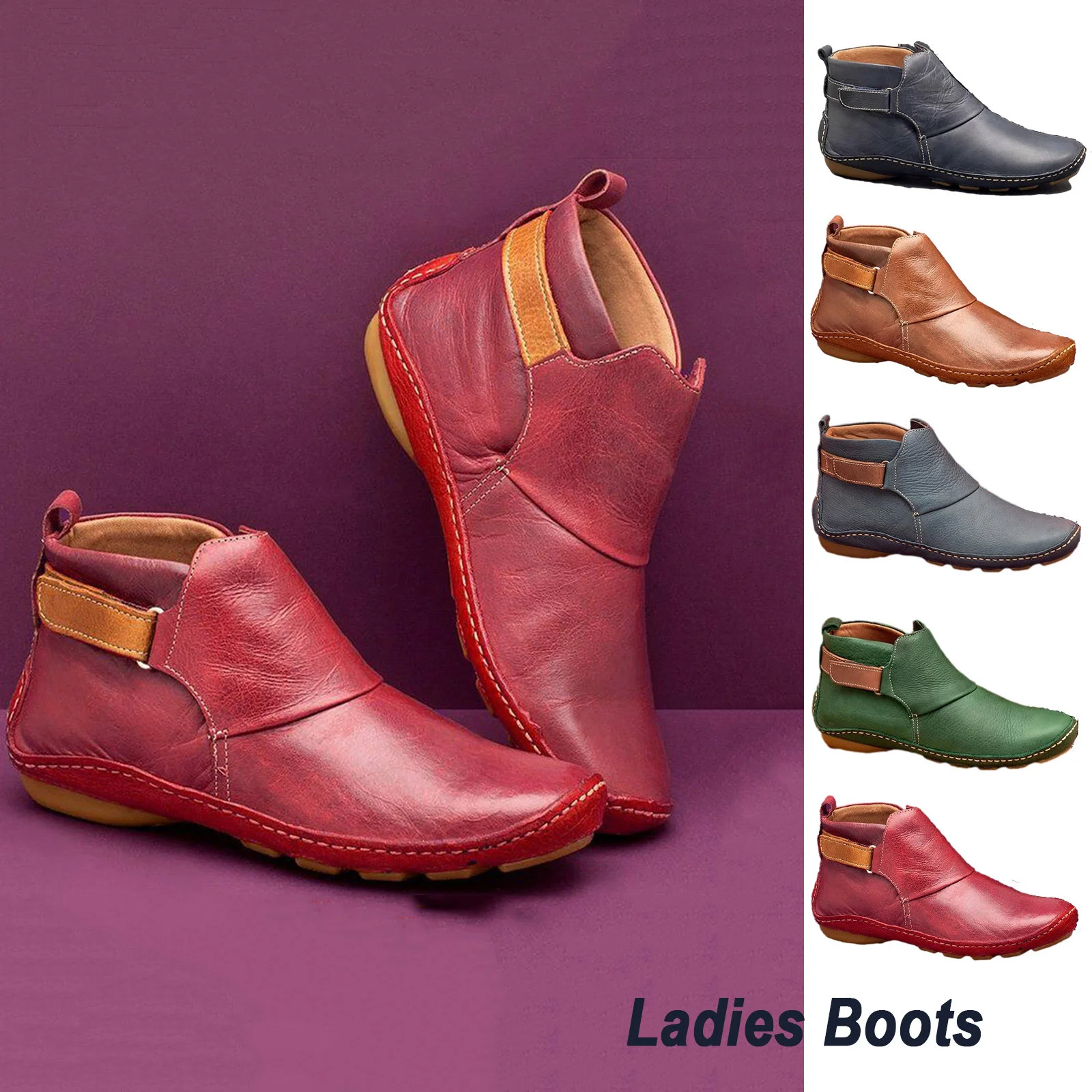 

Women Boots 2022 Fashion Autumn Winter Waterproof Patent Leather Boots Women's Ankle Boots Casual Lightweight Warm Winter Boots