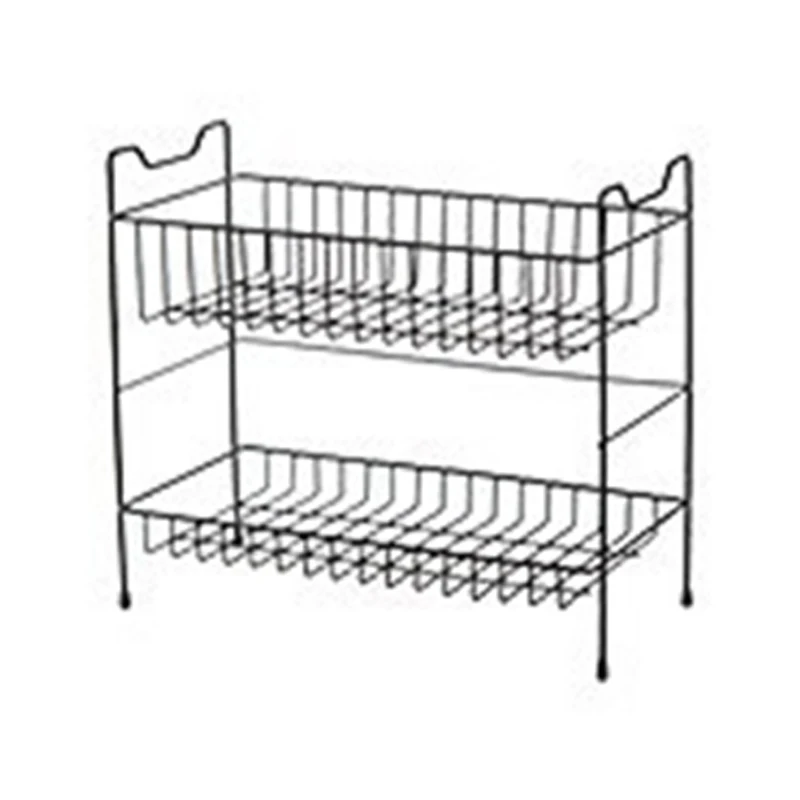 Spice Rack for Countertop 2-Tier Metal Bottle Storage Shelf Kitchen Cabinet Pantry Wire Basket Stand | Дом и сад