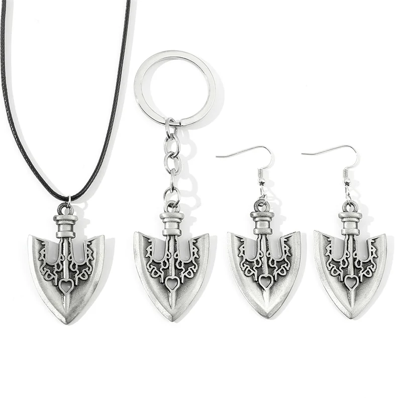 Серьги-гвоздики с подвеской в виде меча аниме невероятные приключения Джоджо Killer