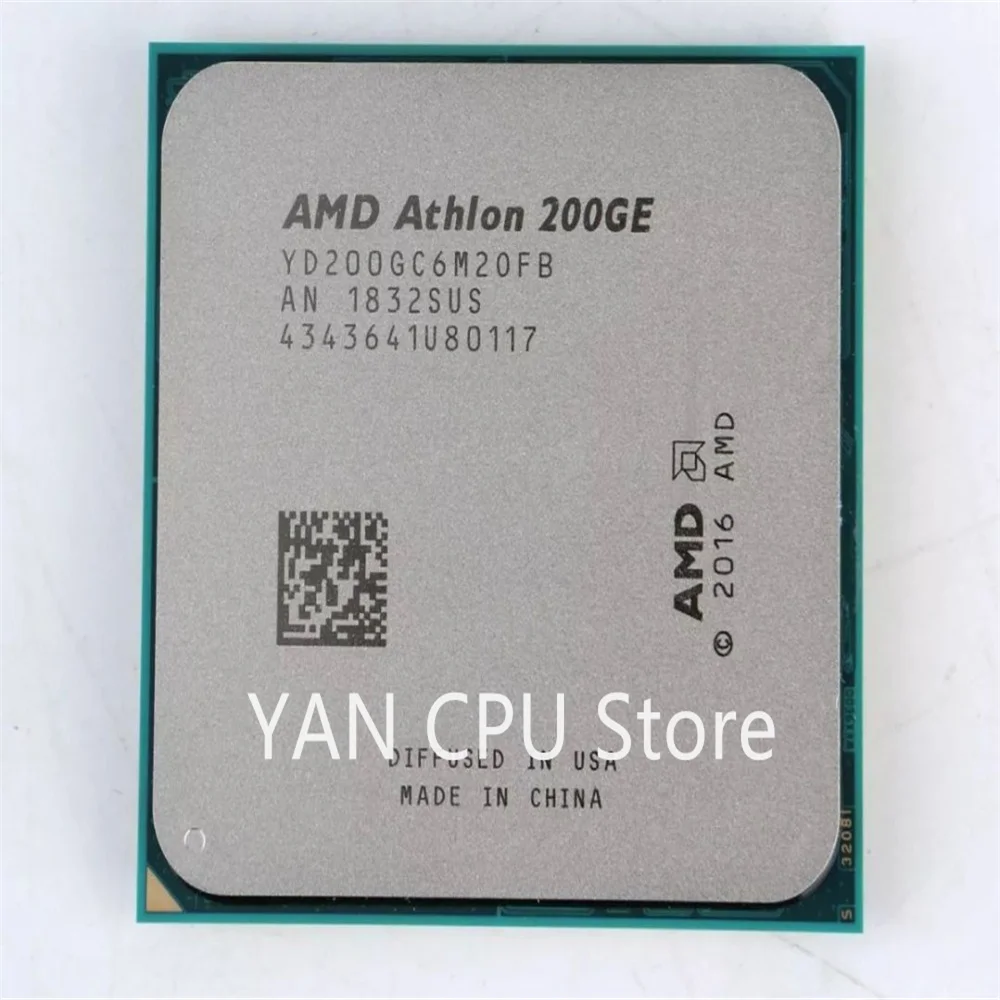 

Free shipping AMD Athlon 200GE X2 200GE 3.2 GHz Dual-Core Quad-Thread CPU Processor YD200GC6M2OFB / YD20GGC6M2OFB Socket AM4