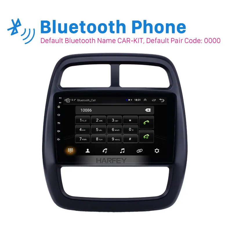 Автомобильный мультимедийный плеер Harfey 9 дюймов GPS-навигация Android 8 1 радио